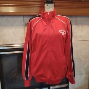 Wisconsin Badgers Medium Men's/Woman's Large Sports Zip Up Jacket!